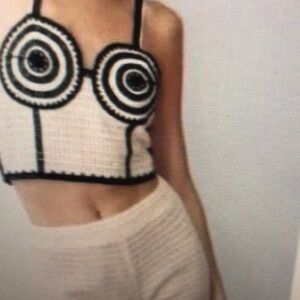 Stylish Black and White Women's Top